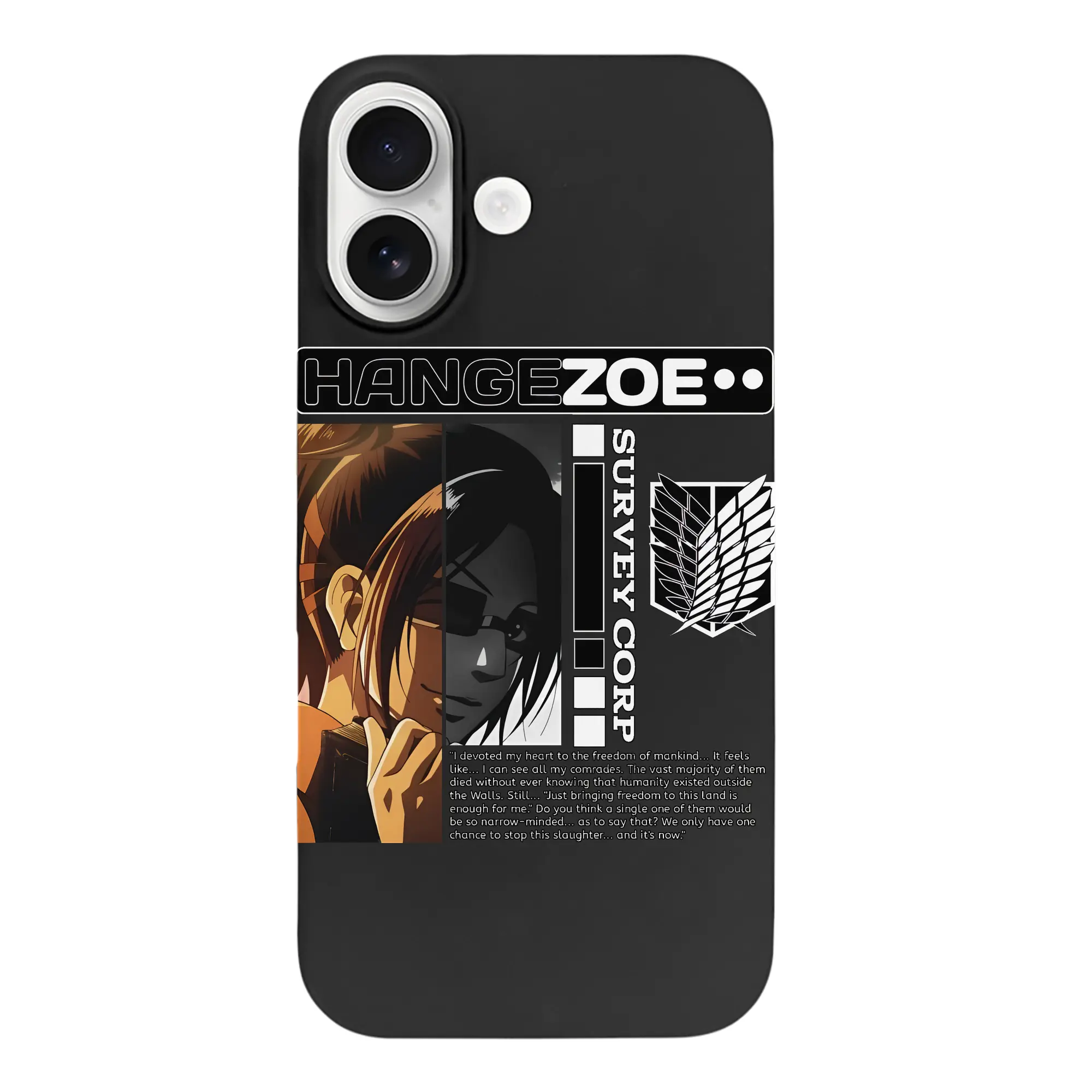 進撃の巨人 グッズ ハンジ・ゾエ - iPhone 17 シリーズ シリコンケース 薄型 耐衝撃 指紋防止 ソフトタッチカバー 精密フィット 傷防止 保護ケース iPhone 17/17 Air/17 Pro/17 Pro Max 対応